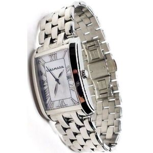 Large Cinemark Quartz Date Stainless Mother of Pearl Men's Watch
